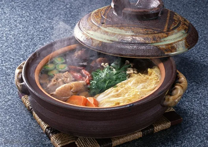 餐饮美食广告元素 南粤美食三鲜火锅
