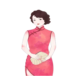 传统旗袍美女 (16)