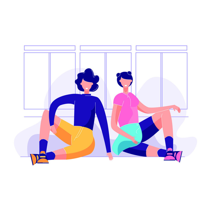 扁平化人物场景办公互联网等距ai矢量设计网页海报UI素材插画