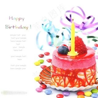 生日蛋糕图片下载