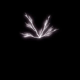 白色的美丽闪电