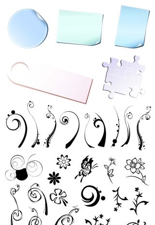 简约风名片海报边框图框素材AI矢量图 (111)