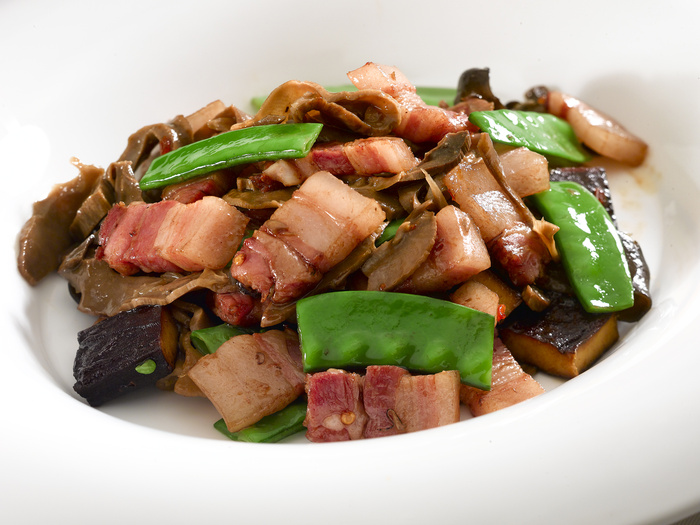  五香笋干炒咸肉