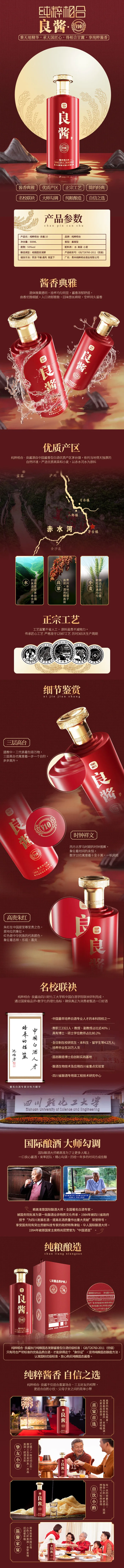 酒类产品详情页psd模版下载