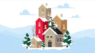 设计冬天卡通背景