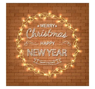 圣诞节圣诞树圣诞老人闪亮装饰电商促销折扣海报