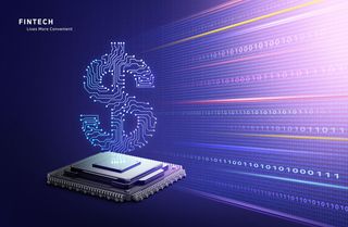 科技金融商务海报背景