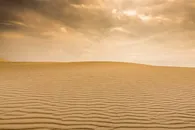 金色的沙漠风光风景图片