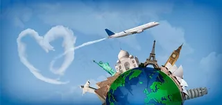 创意环球旅行素材图片