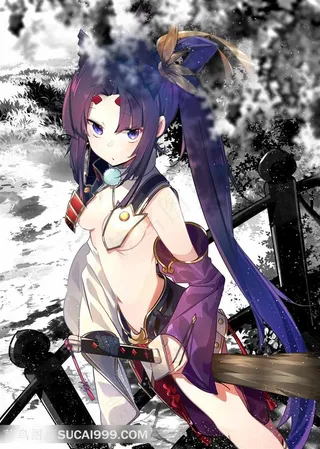 高清日本持剑性感女生动漫图片