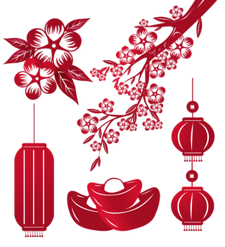 新年剪纸窗花剪影