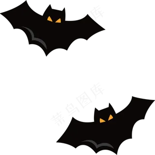 万圣节节日元素蝙蝠
