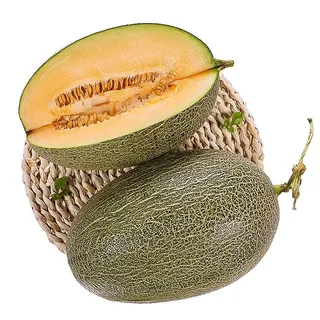 哈密瓜-2水果超市商品白底图免抠实物摄影png格式图片透明底