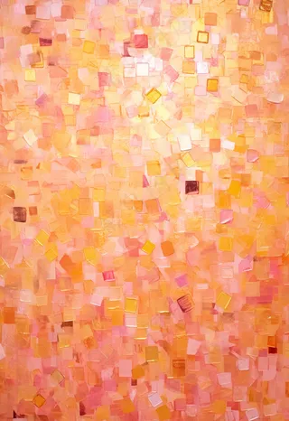 粉黄色几何形状背景