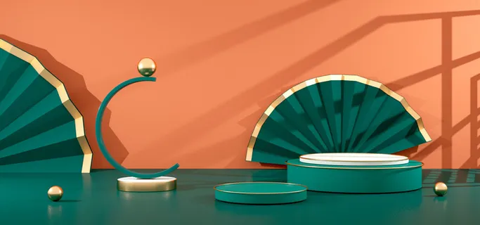 中国风国潮电商促销首页海报C4D背景图3D场景立体设计PSD素材模板 中国风国潮电商促销首页海报C4D背景图3D场景立体设计PSD素材模板