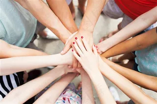 团队合作的手势高清图片