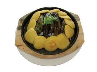 铁板玉饼长茄子