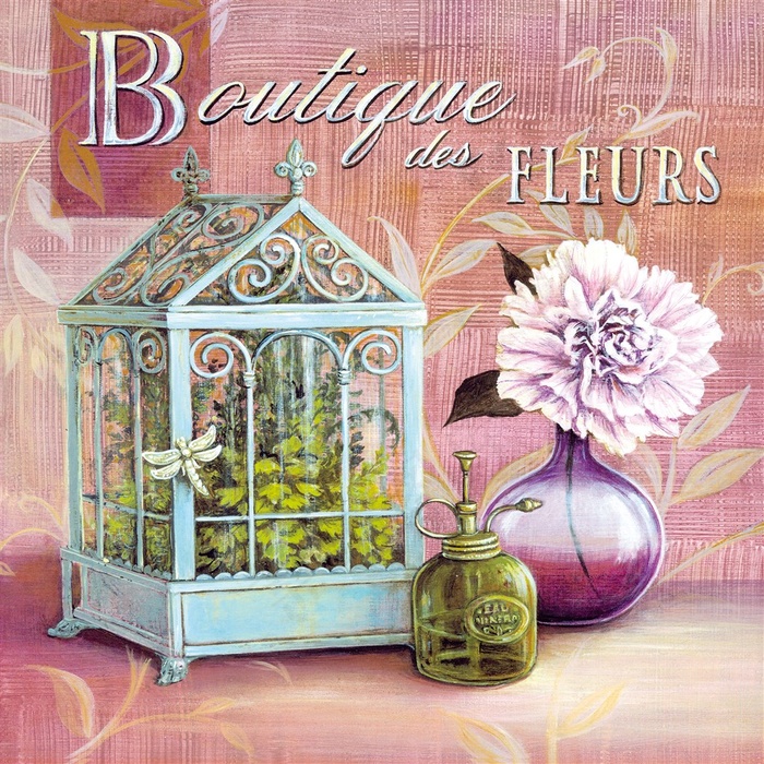 欧洲复古花卉装饰画