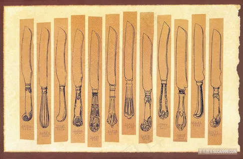 复古刀具插画 复古刀具插画