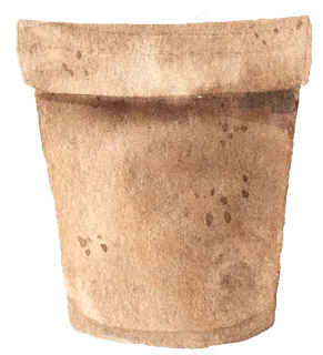 水彩插画-花盆1