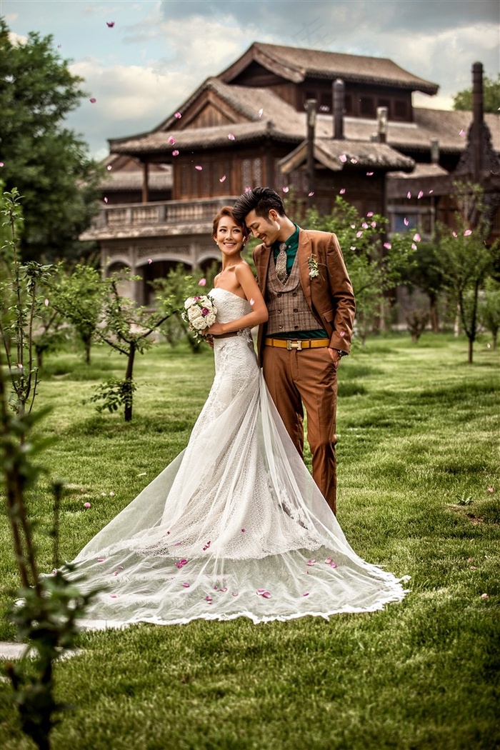 甜蜜恋人古都婚纱摄影图