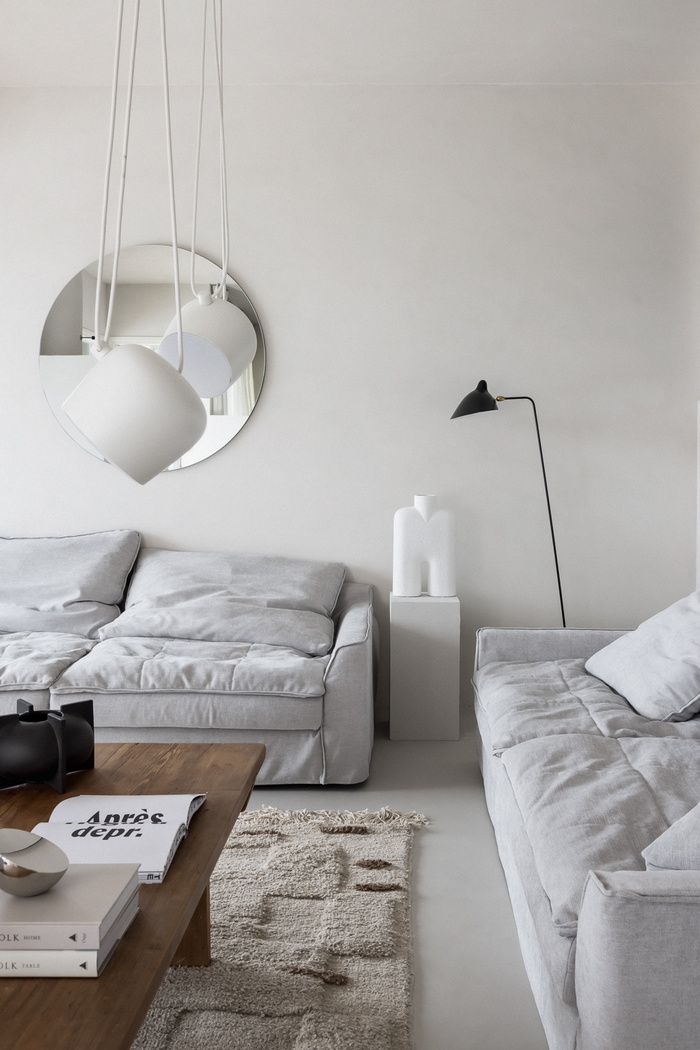 北欧简约现代艺术风格室内设计客厅沙发场景