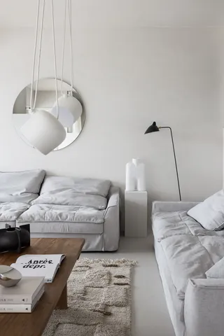 北欧简约现代艺术风格室内设计客厅沙发场景