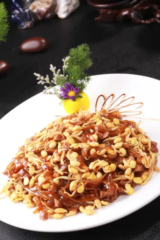 豆芽羊肉炒粉条22元一份 (2)