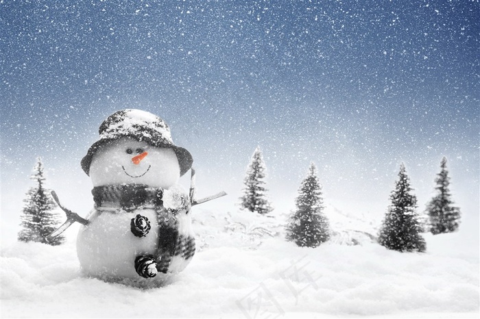 小雪人素材图片下载