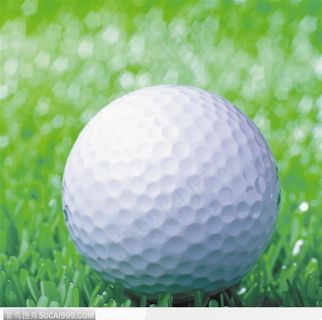 在绿草地上的球