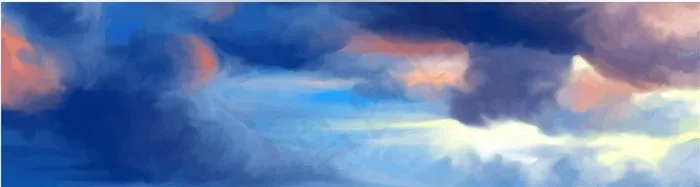 长版魔幻天空背景图