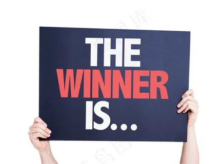 双手举起英文字板