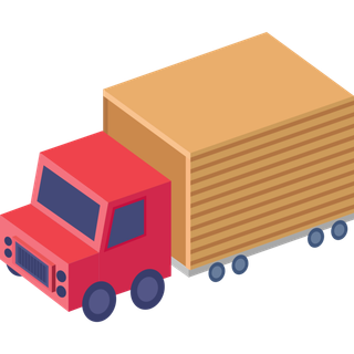 2.5D交通工具中型货车