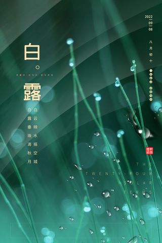 白露 海报节气