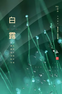 白露 海报节气 白露 海报节气