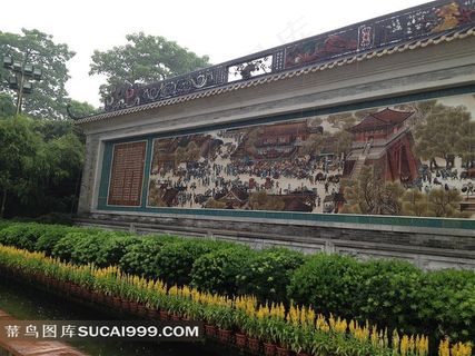 宝墨园浮雕陶瓷壁画清明上河图