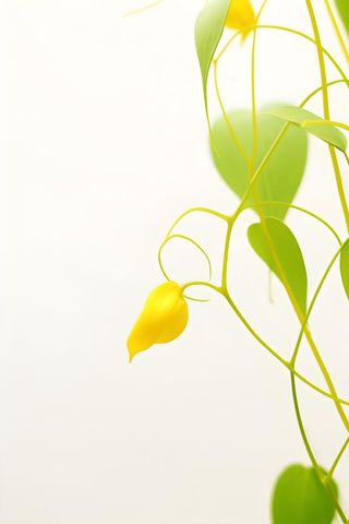 花朵黄色简约背景