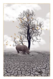 水墨风景画一西溪湿地第二组全雪