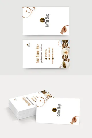 咖啡  饮料  浓缩咖啡  配料  卡片