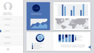 可视化大数据科技网页后台管理图表软件AI界面PSD模版素材源文件