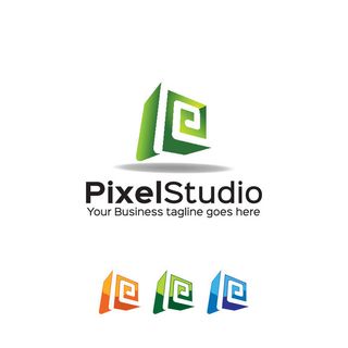 图标标识标志立体几何图形企业商标VI品牌LOGO设计模板AI矢量素材