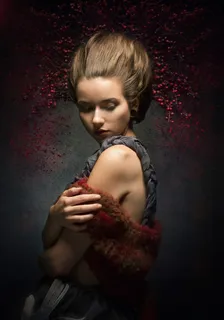 个性独创欧美美女肖像艺术写真图片