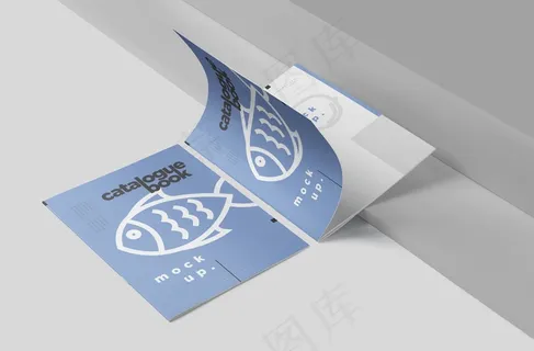 封面书籍杂志品牌画册设计文创VI样机智能贴图展示PSD模板素材