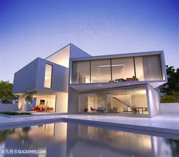 别墅建筑模型设计