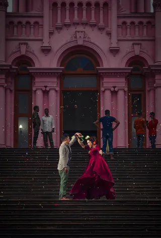 外国夫妻跳舞图片