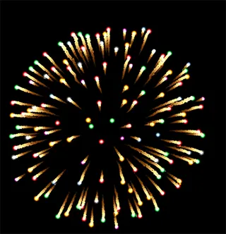 彩色烟花素材装饰