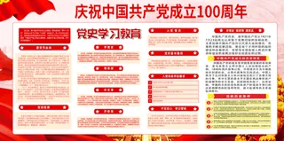 庆祝中国共产党展板户外宣传