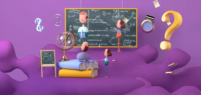 3D人物文具卡通开学季c4d素材