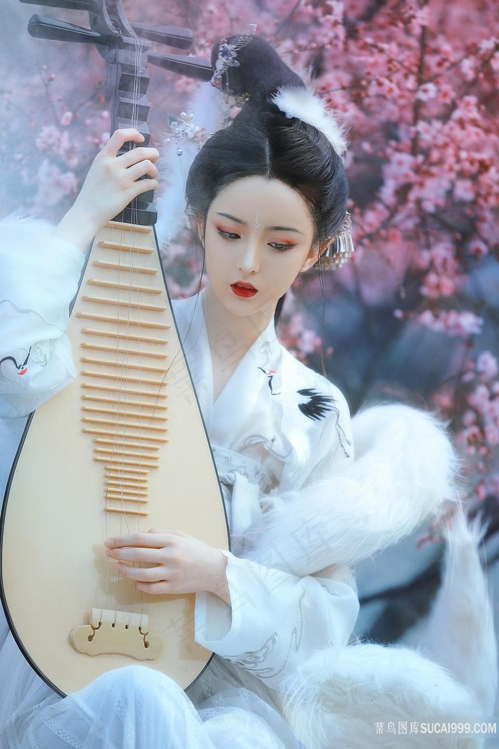 弹琵琶的*古装美女写真图片