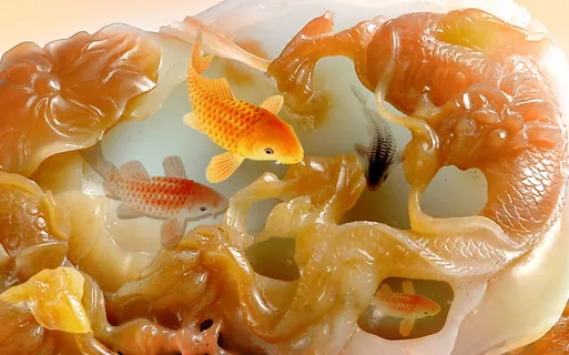 雕塑玉雕背景风景